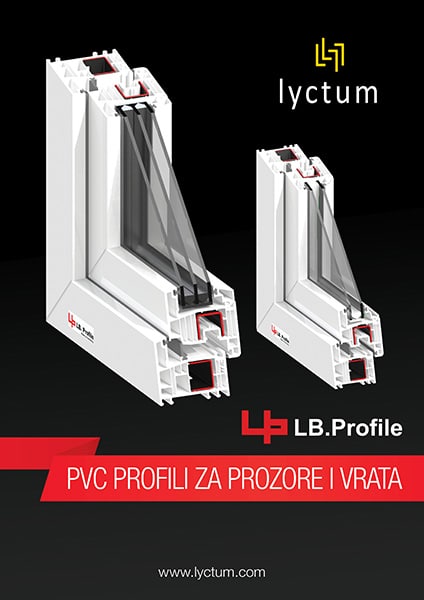 Cenovnik LB.Profile PVC profila za prozore i vrata - Lyctum