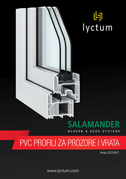 Cenovnik Salamander PVC profila za prozore i vrata - Lyctum