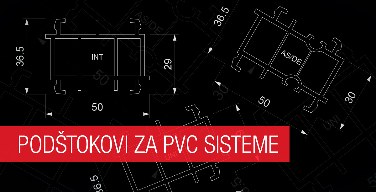 Podštokovi za PVC sisteme