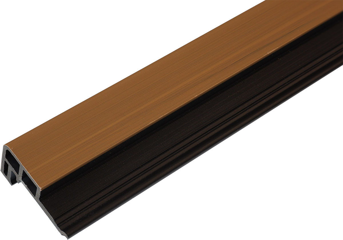 WPC31705L-B - WPC fasadni kit kat ugao - Teak/Black WPC31705L-B - WPC fasadni kit kat ugao - Teak/Black